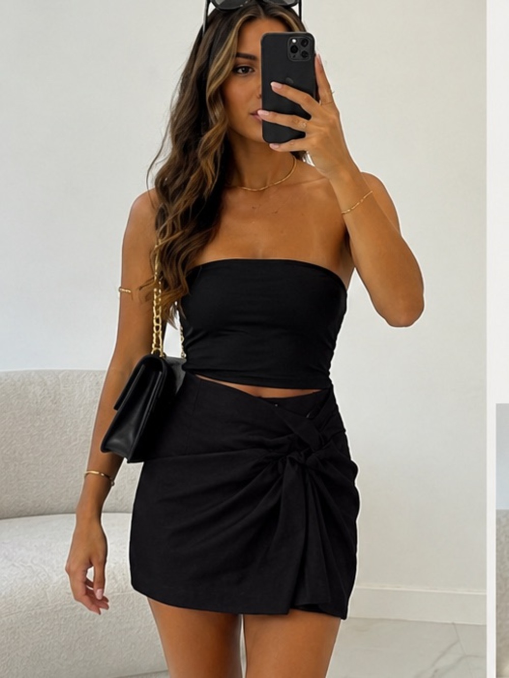 Because Of Alice  Brand new black wrap skirt from boa size small